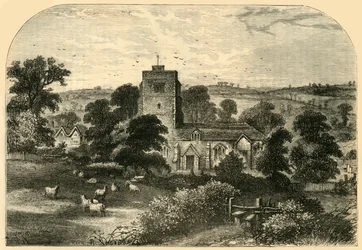 Hornsey Church i 1750, c1876.