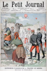 Luftballoner krydser Sahara-ørkenen, 1903