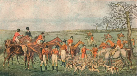 Jagt i Leicestershire, 1827 - In At The Death, 1890.