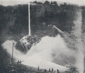 Hydraulisk minedrift, 1923.