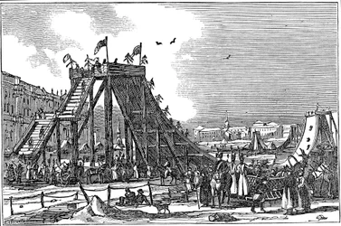 Ice Mountain, kunstig slædebane, Rusland, 1833