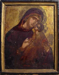 Ikon med Jomfru og Barn, ca. 1500.