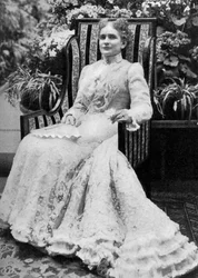 Ida Saxton McKinley, hustru til den amerikanske præsident William McKinley, c1900, 1908