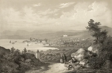 Illustration hentet fra bogen Norge produceret i tegninger af Asbjørnsen, P.Chr. og udgivet af Chr. Tønsberg (nr. 1848)