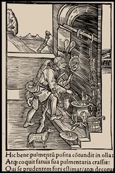 Illustration til bogen Ship of Fools af Sebastian Brant, 1497.