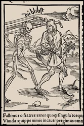 Illustration til bogen Ship of Fools af Sebastian Brant, 1497.