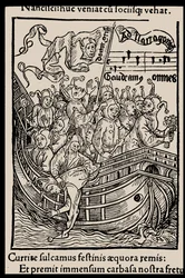 Illustration til bogen Ship of Fools af Sebastian Brant, 1497.