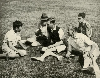 In Camp at Southwold, Suffolk: A Friendly Chat, 1937.