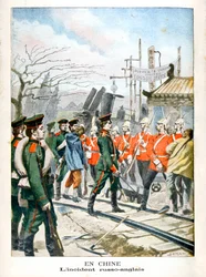 I Kina, hændelse mellem russere og englændere, 1901