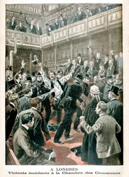 I London, Voldelig hændelse i Underhuset, 1901