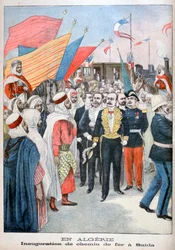 Indvielse af jernbane, Saida, Algeriet, 1900
