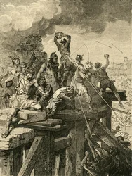 Hændelse i belejringen af Paris: Defending the Bridge and Tower, 845, 1890.