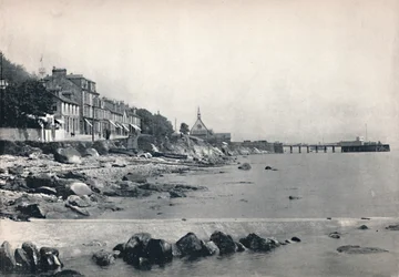 Innellan - Viser Rocky Beach og Steamboat Pier, 1895