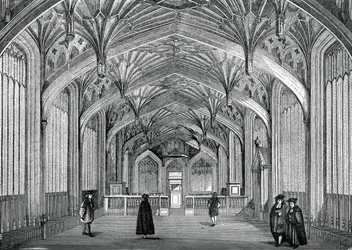 Interiør, Oxford University, c1700-tallet, 1870
