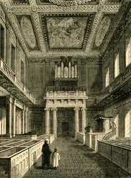 Interiør af Chapel Royal Banqueting House, Whitehall, 1881.