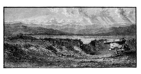 Interiør af citadellet, Quebec, 1800-tallet