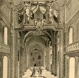 Interiør af Dukes Theatre, c1673, 1897.