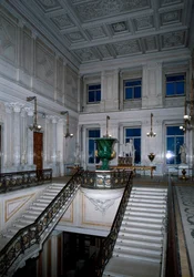 Interiør af Hermitage Theatre, St. Petersborg, Rusland