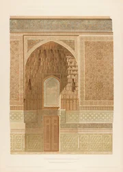 Indvendig udsigt over Gur-e Amir i Samarkand. Fra Les mosquées de Samarcande, 1905.