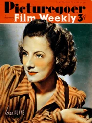 Irene Dunne 1898-1990, amerikansk skuespillerinde, 1940