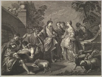 Jakob ankommer til Mesopotamien, 1700-tallet.