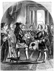 Jakob II tager afsked med Ludvig XIV af Frankrig, 1689