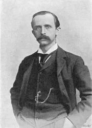 James Matthew Barrie 1860-1937, skotsk dramatiker og romanforfatter, c1895