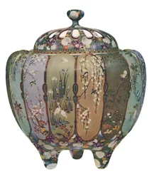 Japansk røgelsebrænder - Cloisonné ware, 1914.