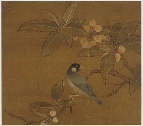 Javaspurv på en bærgren, Ming-dynastiet, 1400-tallet.