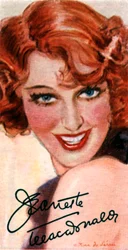 Jeanette MacDonald, 1903-1965, sangerinde og skuespillerinde, 20. århundrede