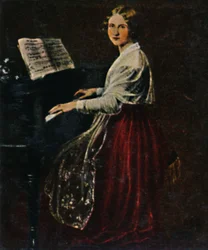 Jenny Lind 1820-1887. - Maleri af Asher, 1934.