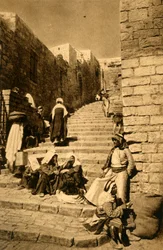 Jerusalem - A Street, c1918-c1939.