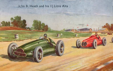 John B. Heath og hans 1 12 liters Alta, c1953