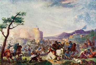 John Sobieski ved relieffet i Wien, 1683, c1915.