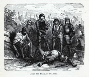 Johannes den frygtløse stukket, 1882