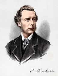Joseph Chamberlain, britisk politiker, c1880.