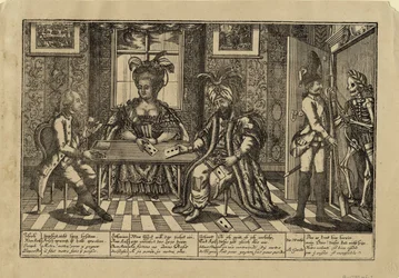 Joseph II, Katarina den Store og sultan Abdul Hamid I spillekort, ca. 1780