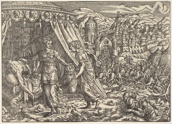 Judith og Holofernes, fra Biblia, Frankfurt, 1564.