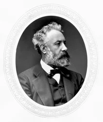 Jules Verne, fransk eventyr- og science fiction-forfatter, c1880