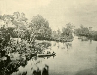 Junction of the Glengarry & Thompson Rivers, Victoria, 1901.