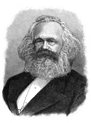 Karl Marx, tysk politisk, social og økonomisk teoretiker fra det 19. århundrede
