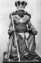 Kong Archibong II af Gambia, Afrika, 1922