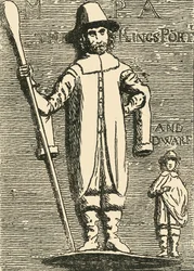 Kong Charles Porter og dværg, c1872.