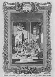 Kong Edgars første interview med dronning Elfrida, c1787