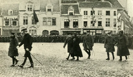 Kong George V i Furnes, Belgien, Første Verdenskrig, 4. december 1914, 1920.