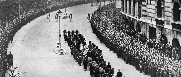 King George vs begravelsesoptog, London, januar 1936