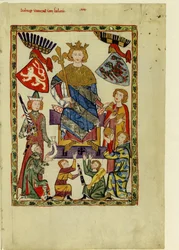 Kong Wenceslaus II af Bøhmen Fra Codex Manesse, mellem 1305 og 1340