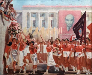 Kirov Watches a Parade of Sportsmen