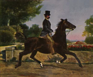 Kong Humbert I af Italien 1844-1900. - Maleri af Palizzi, 1934.