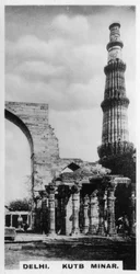 Kutub Minar, Delhi, Indien, c1925